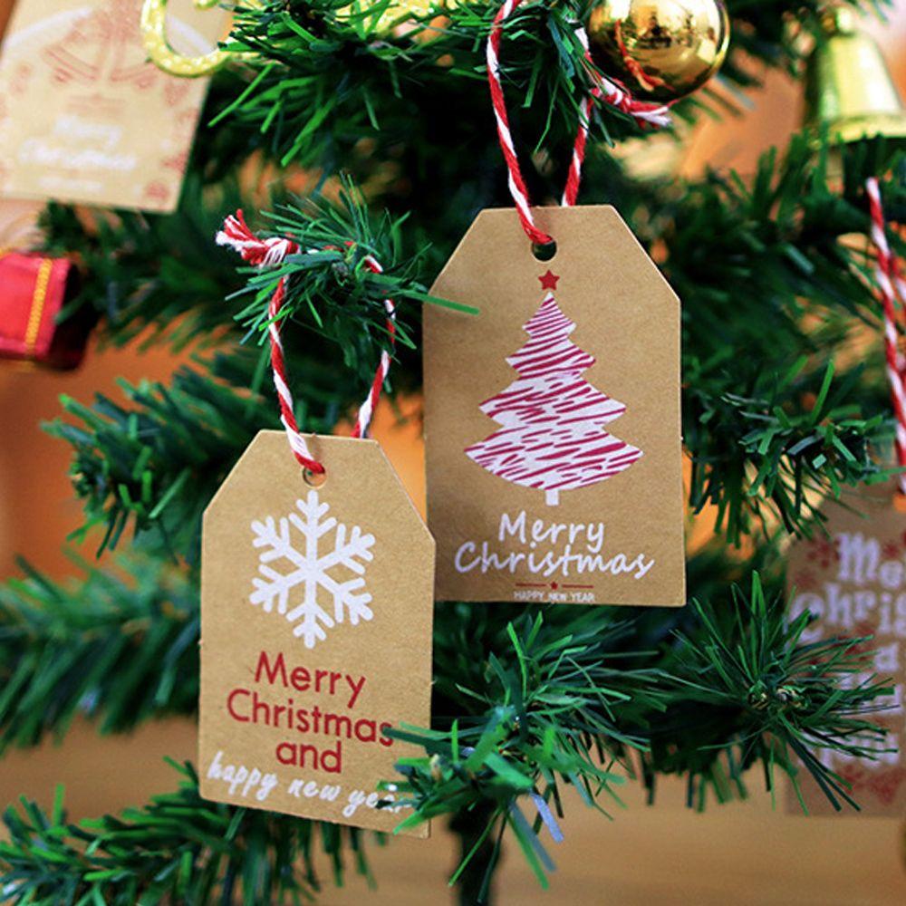 Paper Wrapping Supplies Xmas Decoration Hang Tags Christmas Tag Christmas Labels Gift Wrapping