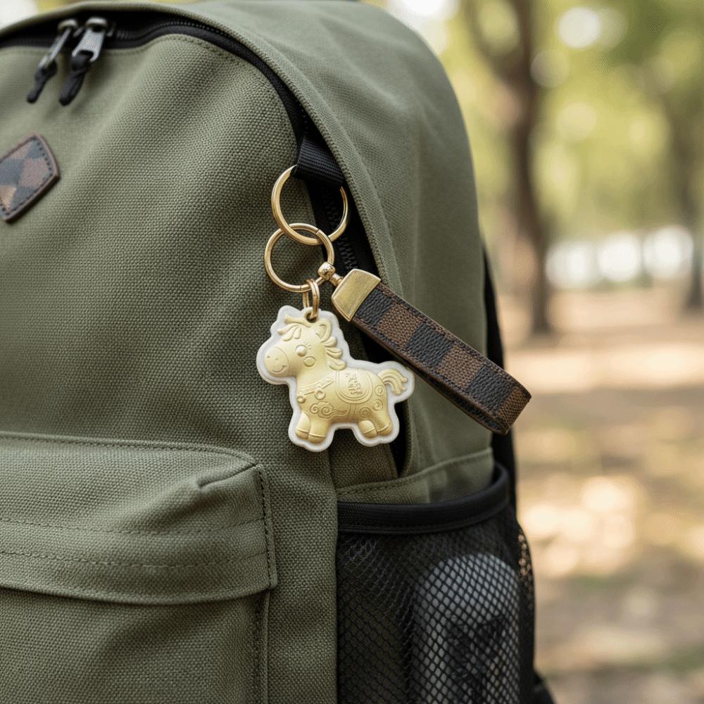 Cartoon Design Pony Keychain Decorations Bag Pendant Horse Keychains  Chinese New Year