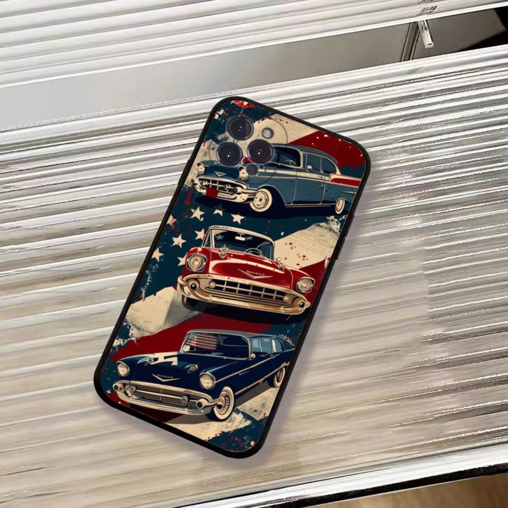 USA A-America Flag Phone Case For iPhone 17,16,15,14,13,12,11 Plus,Pro Max,XS,Soft Silicone Black Cover