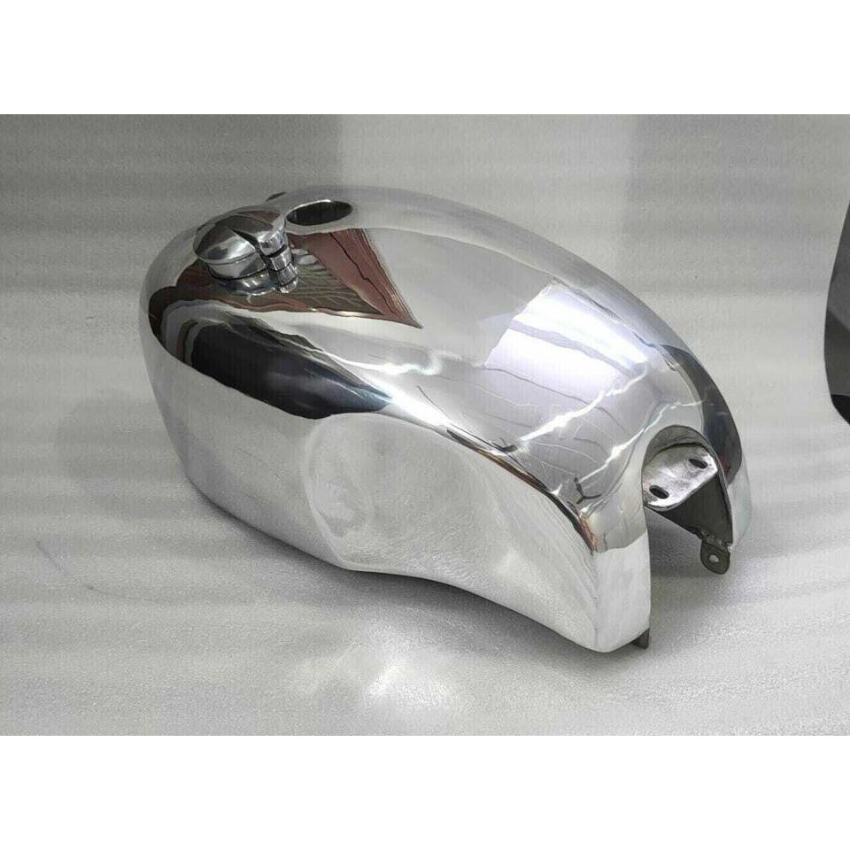 Vincent HRD Alloy Aluminum Polished Petrol Gas Tank With Knee Cushions Ident