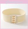 Womens Knitted Wide Waist Belt With Metal Clasp For Stylish Daywear