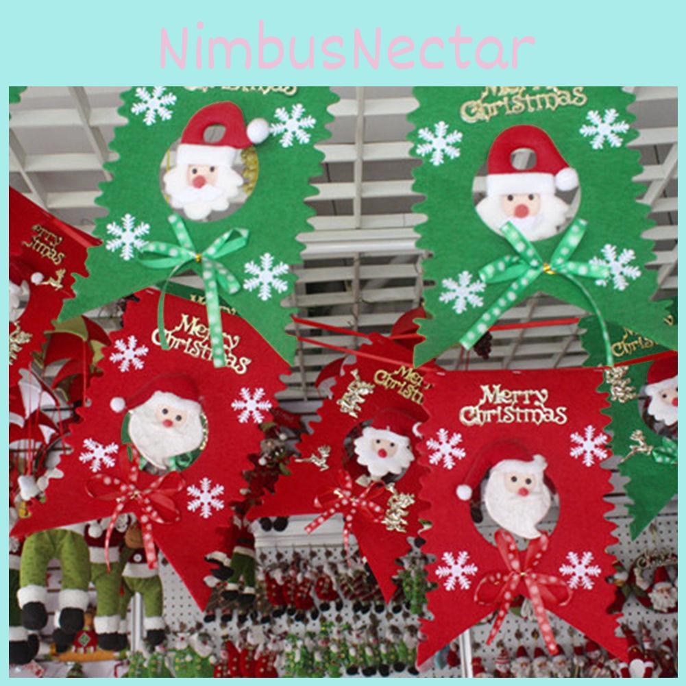 Christmas Santa Claus Pattern Banner Set With Unique Design For Holiday Wall Art And Celebrations