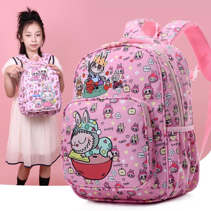 Adorable Labubu Children's Backpack In Cute Cartoon Style Perfect For School Use