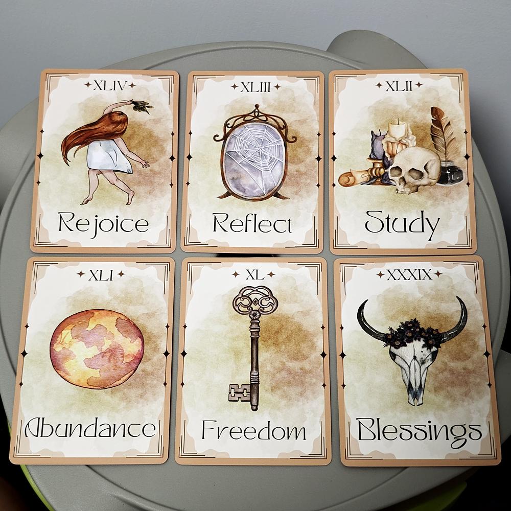 Mystic Journey Oracle Mystic Fortune Oracle Deck~ 44 de cărți Oracle 10,4*7,3 cm