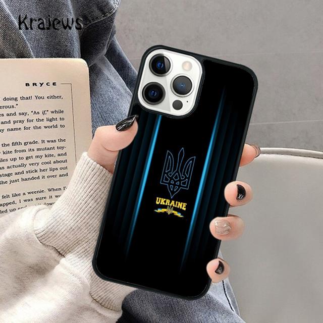 Ukrainian Flag Soft Phone Case For iPhone 17 Air 16 15 14 Max Plus 11 12 13 Pro Max Phone Cover coque Shell Fundas