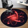 1pc Atom Science Carpet for Office Non Slip, Round Carpet, Soft & Comfortable, Carpet for Office, Lightweight Round Floor Mat