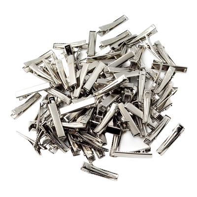 30/100er-Pack flache Alligator-Haarspangen mit einer Zinke, DIY-Schleifen, 3,5 cm (100er-Pack)