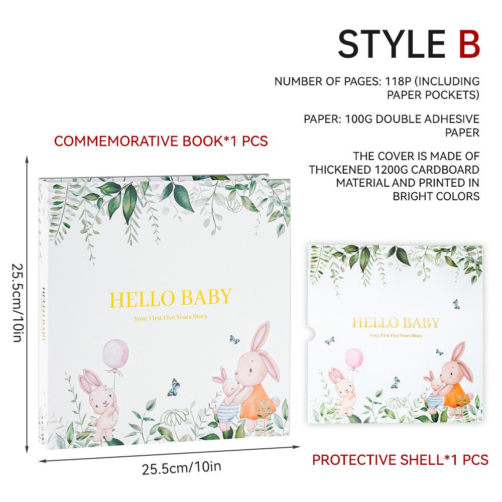 10inch DIY Photo Album Writable Collection of Children Growth Photos Baby Memory Book Scrapbook Growth Diary For Boys Girls