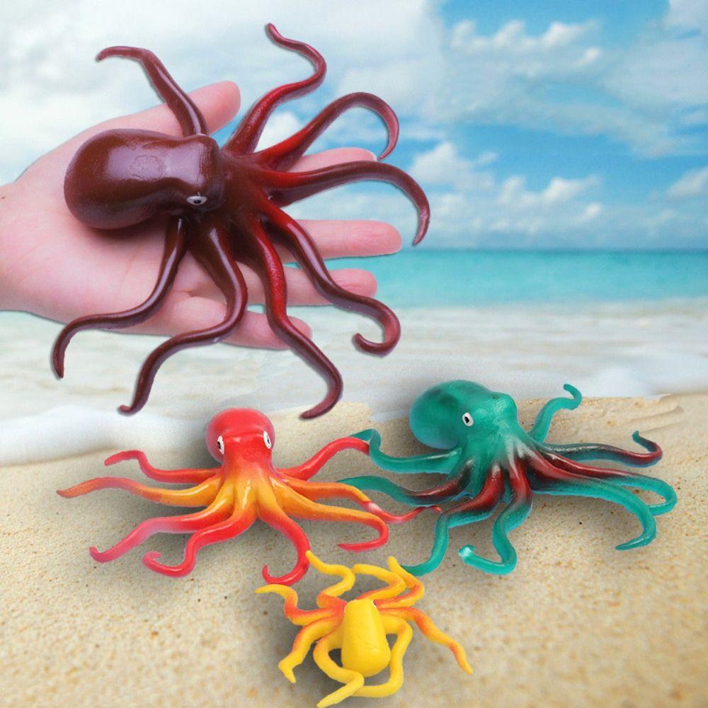 Decoration Animal Model Soft Elastic Toys Octopus Action Toy Simulation Octopus Toy Ocean Sea Life