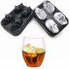 Skull Whisky Cocktail Ice Block Tray Silicone Mold Candy Ice Cream Mold Pudding Soap Ice Mold Halloween Gift Bake Mold 6