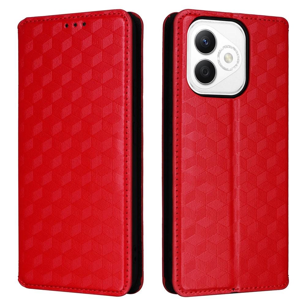 For Honor X60i 5G/Play 9T Pro 5G Wallet Case Rhombus Imprinted Leather Phone Cover
