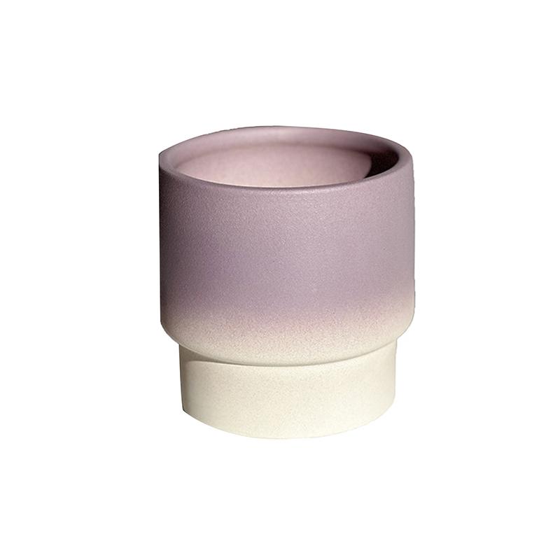 

Цветочный горшок, декоративный горшок для растений, современный держатель для растений, креативный цветочный горшок, керамический горшок для двора, офиса, украшения дома фиолетовый