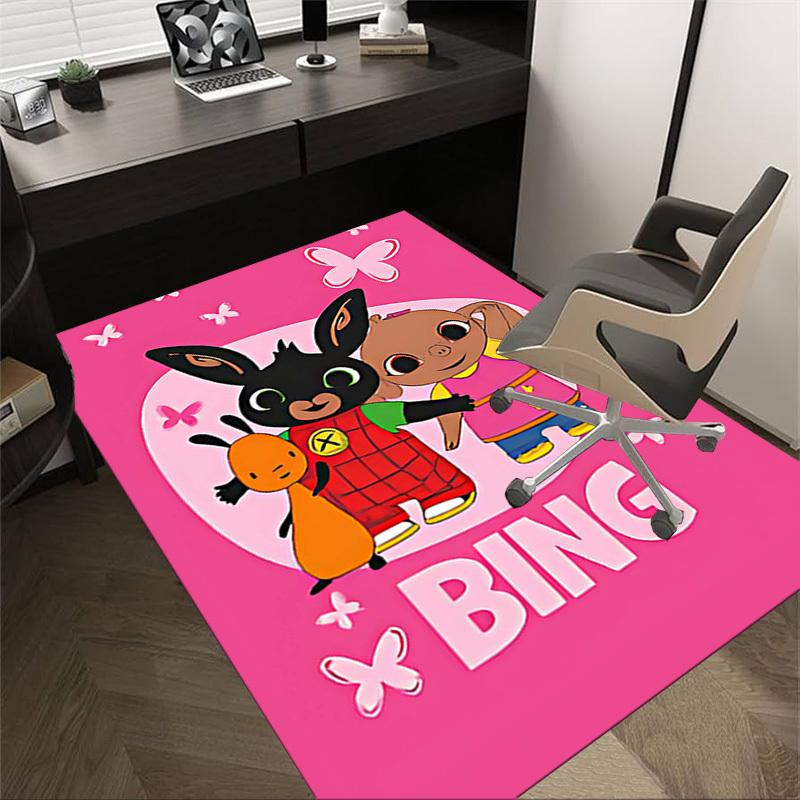 

1PC Bing Cartoon Non-Slip Floor Carpet Compatible for Office&Living Room&Dining room - Flat-Weave Machine- Soft & Pattern-E287 60cm by 90cm