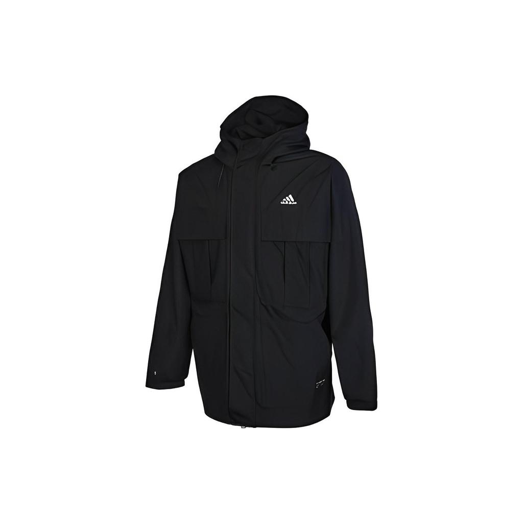 adidas Jackets Men's Black Hooded Moderate Other HM2707