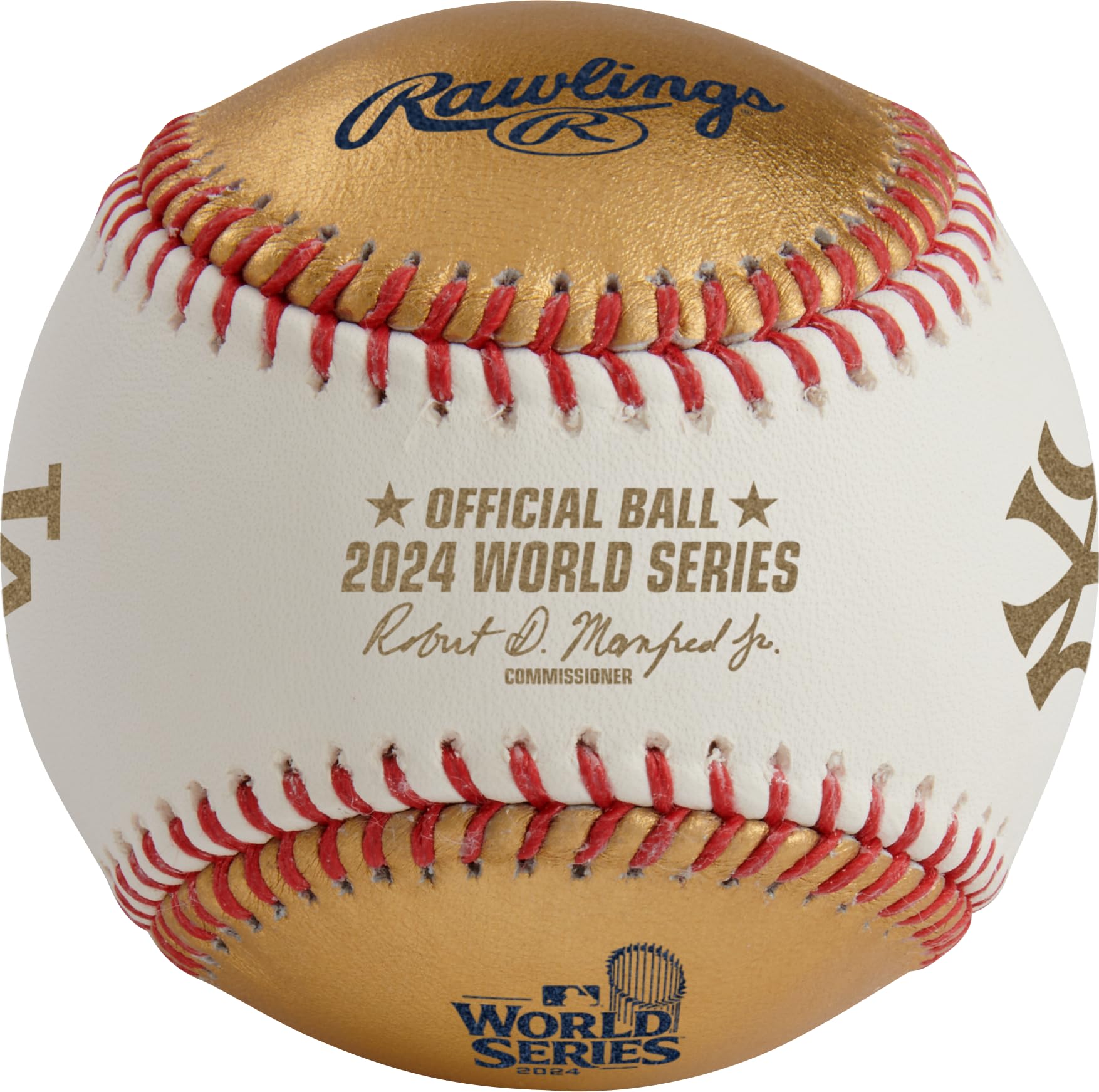 Rawlings Baseball MLB Commemorative Ball 2024 World Series Duel Ball Cube MLB 2024 GOLD WORLD SERIES DUELING BASEBALL R00710003-WSBB24DL-R