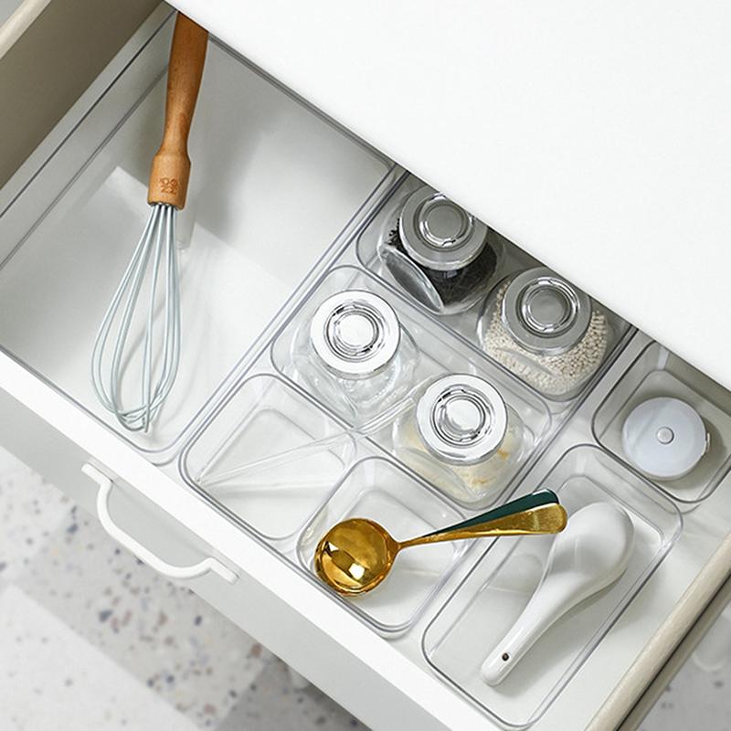 1 Stück Schreibtisch Schubladen Organizer Aufbewahrungsbox für Schreibwaren Kunststoff Make-up Aufbewahrung Transparente Aufbewahrungsbox