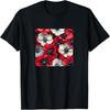 Anemonenblumenmuster Grafik T-Shirt