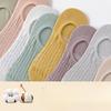 Spring and Summer Thin Invisible Socks for Women, Mesh Breathable Boat Socks That Won't Fall Off, Solid Color Socks