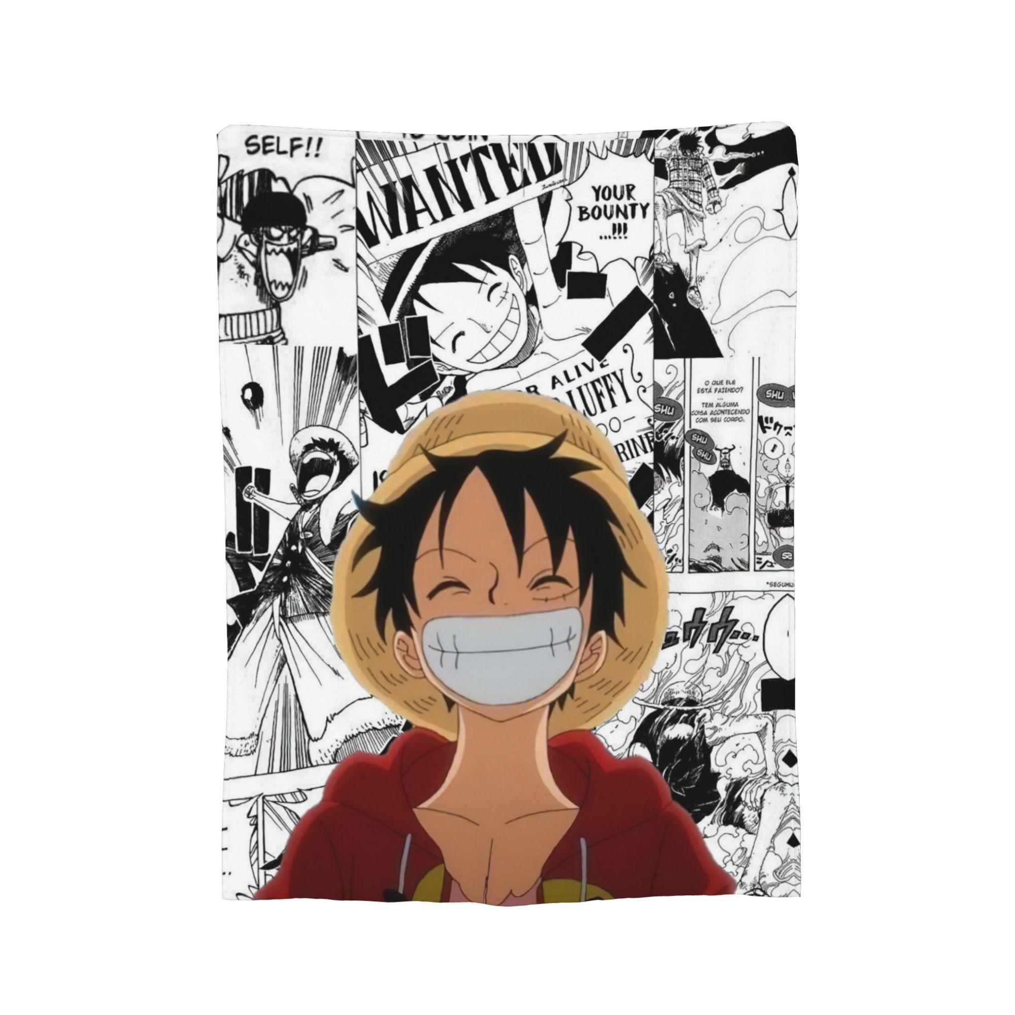

Japanese Anime Blanket Fleece Spring Autumn Luffy Anime Multifunction Lightweight Thin Throw Blanket for Bed Travel Bedspreads 30x40in