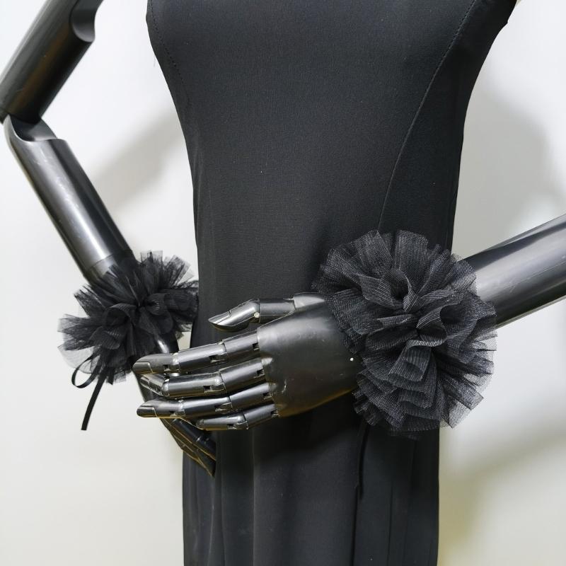 Elizabethanisches Netz-Halskrause Abnehmbarer Rüschenkragen und Manschetten für Mittelalterkostüm und Historische Nachstellungen