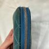 Used CHANEL long wallet, round zipper, used