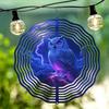 Kaijit - 1pc Fantasy Disaster Owl Pattern Mandala Rotating Wind Chime - Hanging Decorative Wind Chime for All Seasons - Versatile