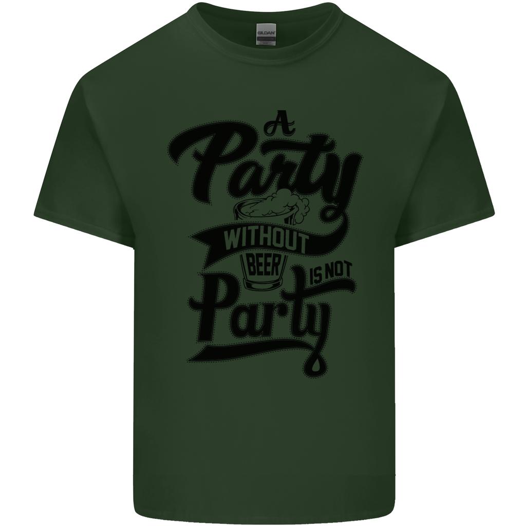 A Party Without Beer Alcohol Funny Beer Gin Unisexs Light Cotton TShirt