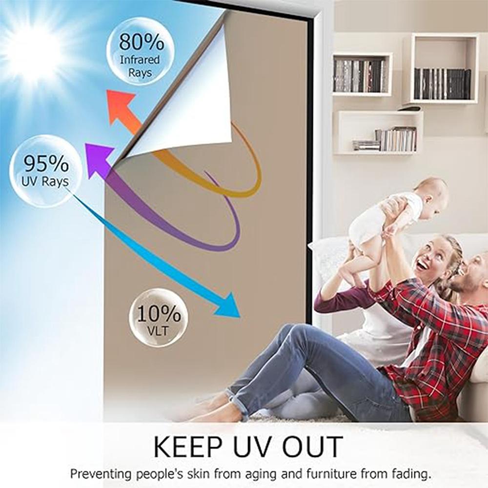 50x100cm Sichtschutzfolie für Fenster Büro Zuhause Balkon Einseitig UV-Schutz Statisch haftend Glasfolie