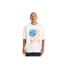 Timberland Letter Pattern Printed Casual Loose Round Neck Short Sleeve T-Shirt Unisex Tops White A6QAH-100