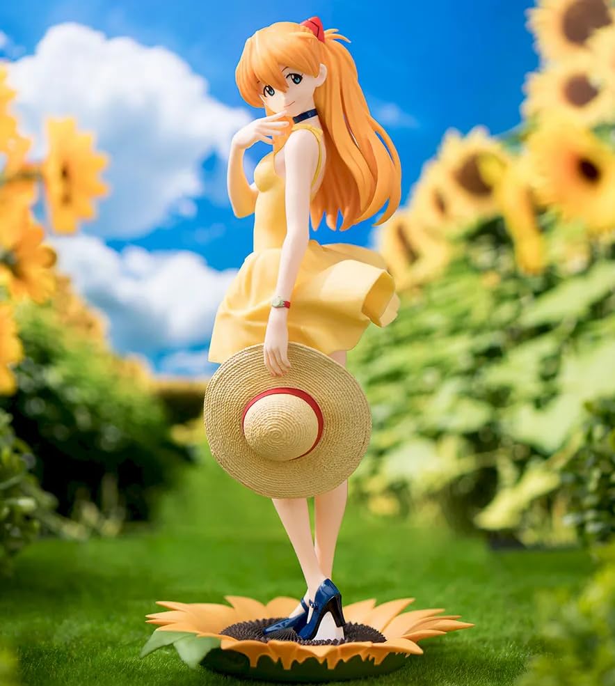 Neon Genesis Evangelion Luminasta "Asuka" Summer Dress Ver.2 Figure, 1 type, approximately 9 x 24 cm