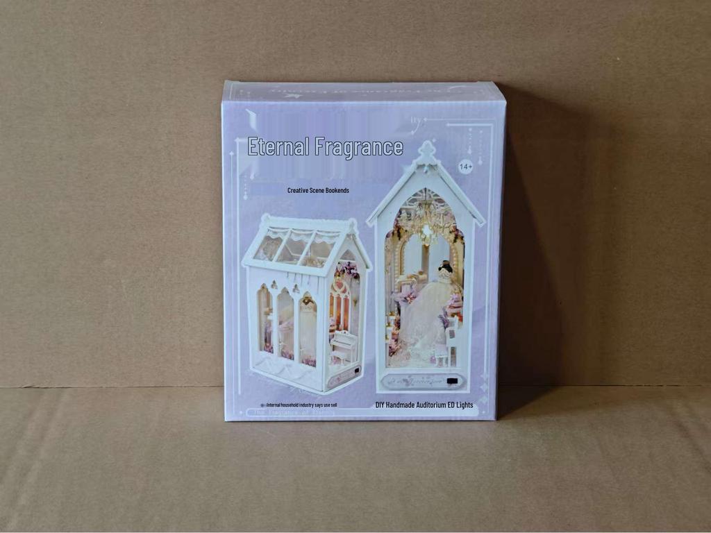 Tianyu TC21 Eternal Fragrance DIY Miniature House Bookend - Creative Handmade Assembly Model for Qixi Birthday Gift