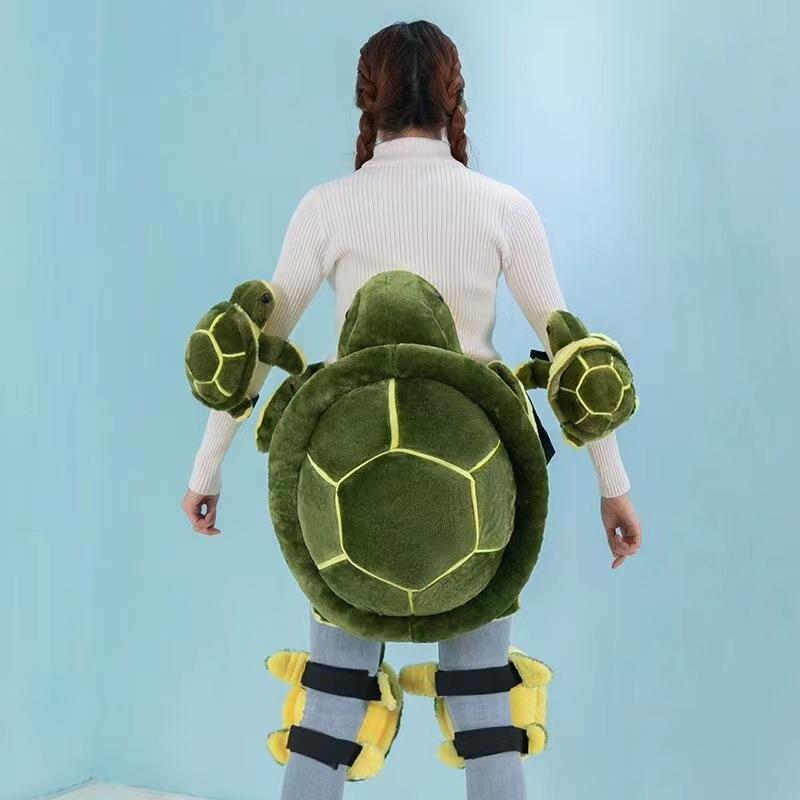 Ski protective gear thickened hip pad plus size turtle plush toy hip pad knee pad anti-fall pad