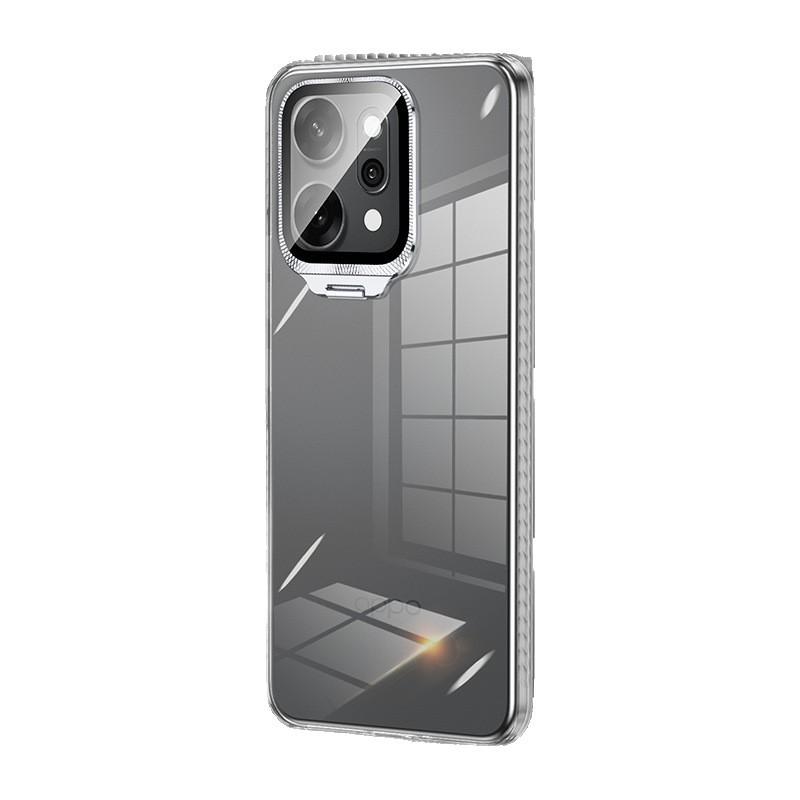 Applicable To Opporeno11pro Mobile Phone Case, the New Transparent Reno11 All-inclusive Anti-drop Lens Film Bracket Is Simple.