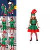 Festive Green Elf Santa Claus Costume For Adults And Kids Perfect For Family Christmas Celebrations