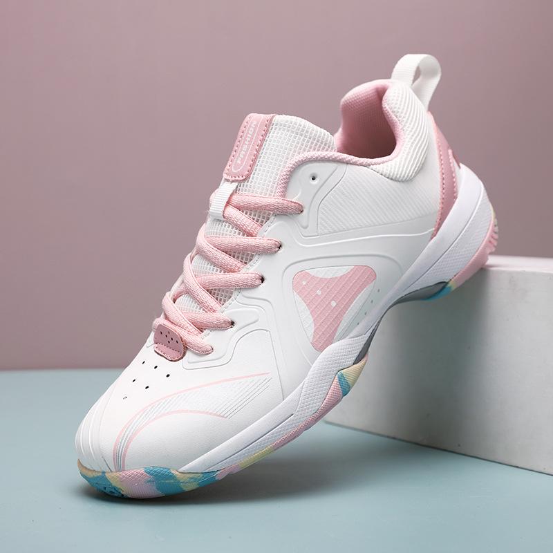 Badminton shoes women's comfortable and wear-resistant couple sports shoes breathable mesh youth and students competition training shoes