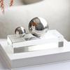 Metal Ball Minimalist Desktop Ornament - Designer Home Decor for Office and Model Rooms