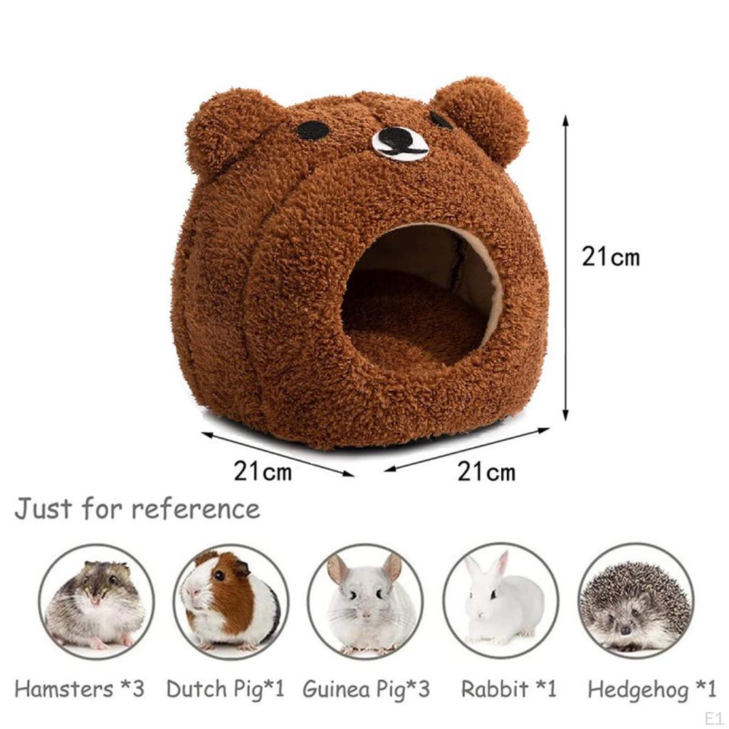 Guinea Pig Bed Cave Small Animal Christmas Nest Hamster for Ferret