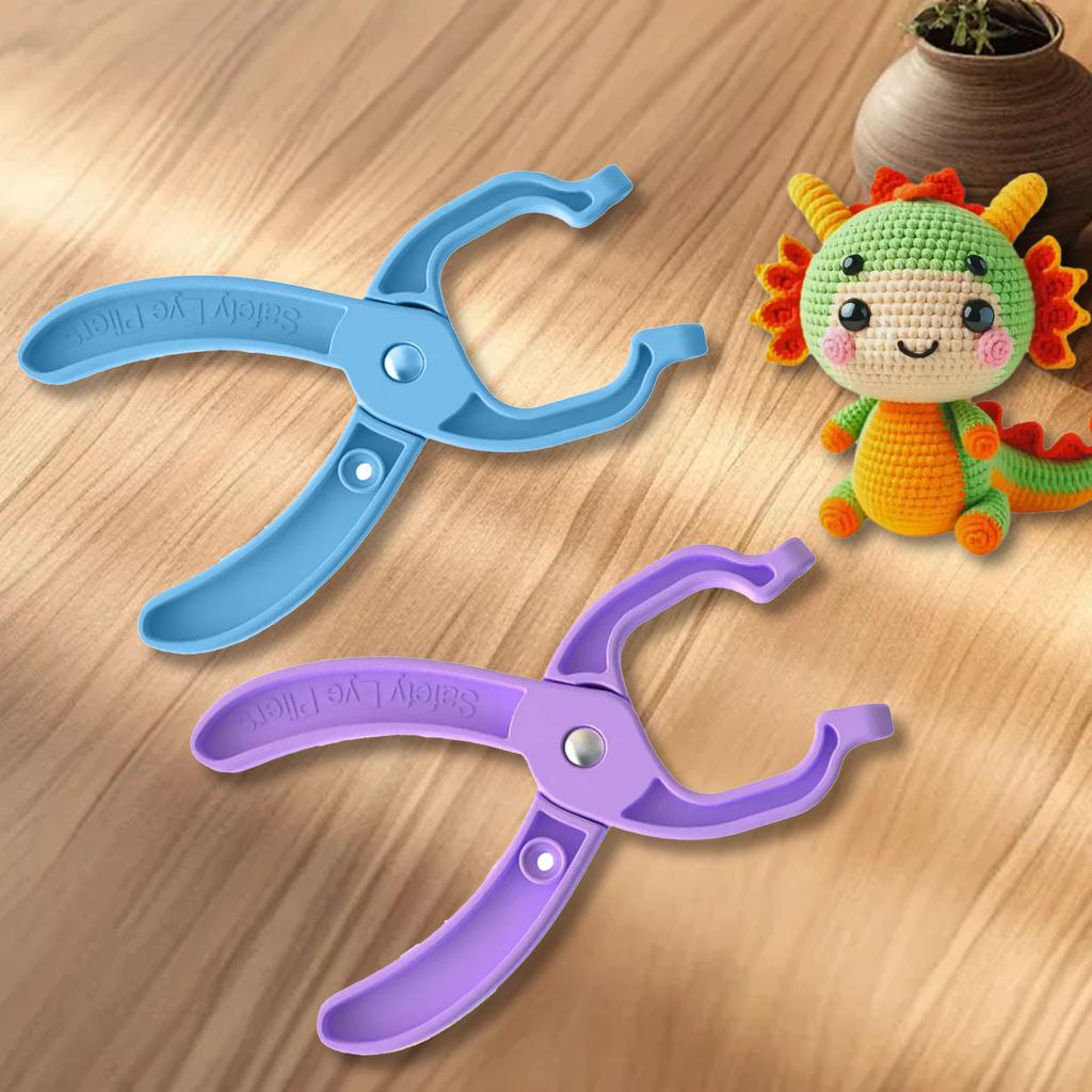 Safety Eye Tool Auxiliary Tool Ergonomic Grip for Crocheting Safety Eyes Crochet Tool Crochet Animal Eye Making Supplies