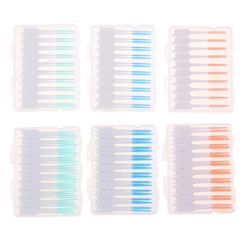 20/40Pcs Interdental Brush Cleaning Between Teeth Oral Care Toothpick Dental Tool Floss Orthodontic Oral Dental Hygiene Tool