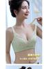 [Fresh Fairy Style] Lace Non Steel Rim Bra with Bow Decoration and Non slip Shoulder Strap Design