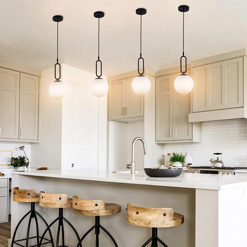Glass Lampshade Pendant Lights Kitchen Island Dining Room Bedside Hanging Lamps For Ceiling Brass Modern Suspension Chandelier