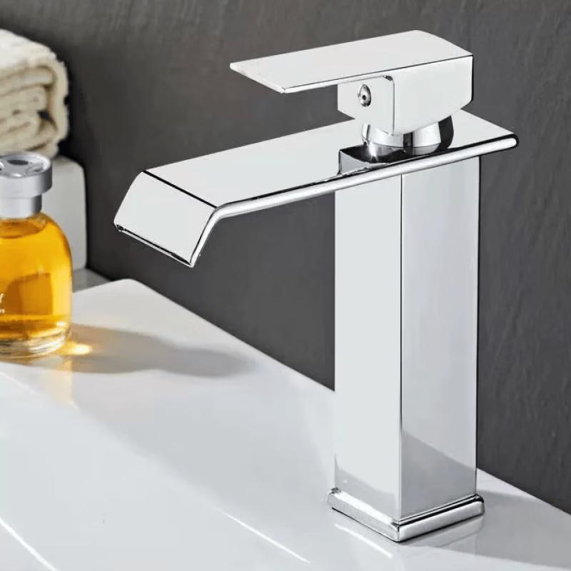 Handun Black Wide Spout Basin Faucet