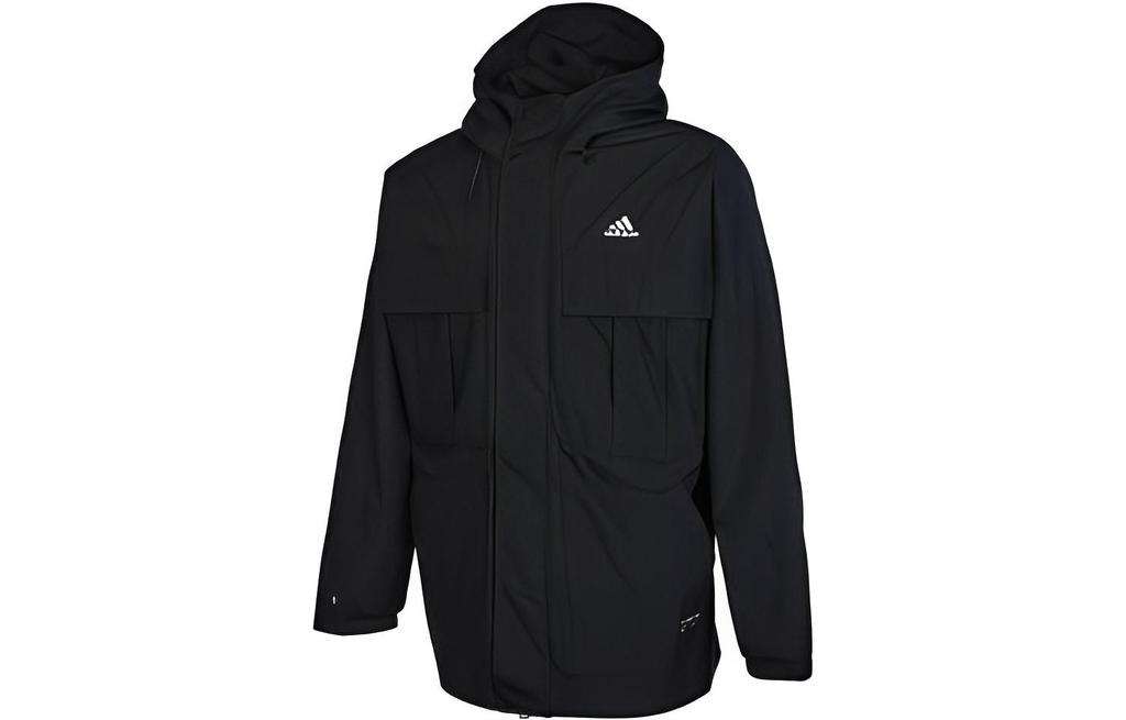 adidas Jackets Men's Black Hooded Moderate Other HM2707