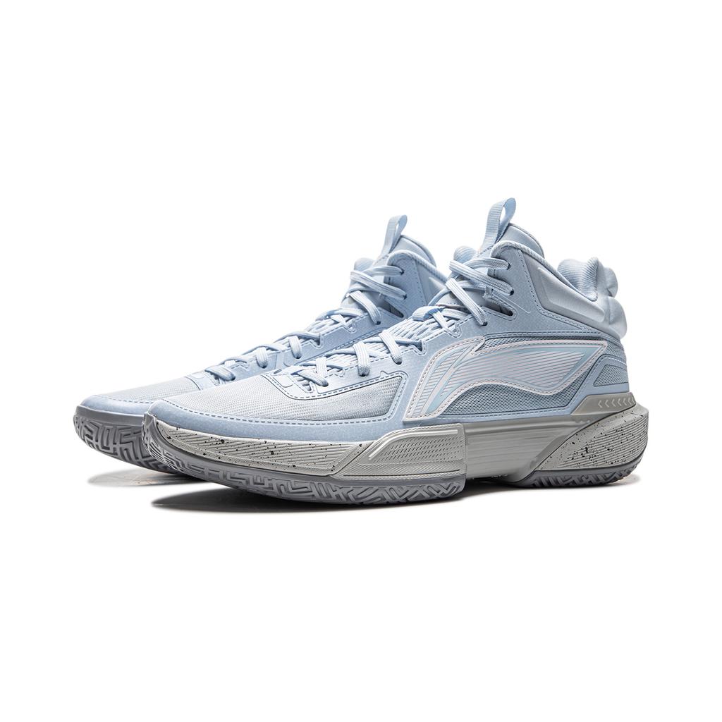 Li Ning Light Speed 2MID Dämpfung Rutschfest Abriebfest Mittelhohe Basketballschuhe Herren Blau ABPU057-4