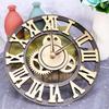 Industrial Gear Wall Clock 30Cm Golden Decorative Hanging Clock For Living Room Bedroom Kitchen Retro Creative Timepiece