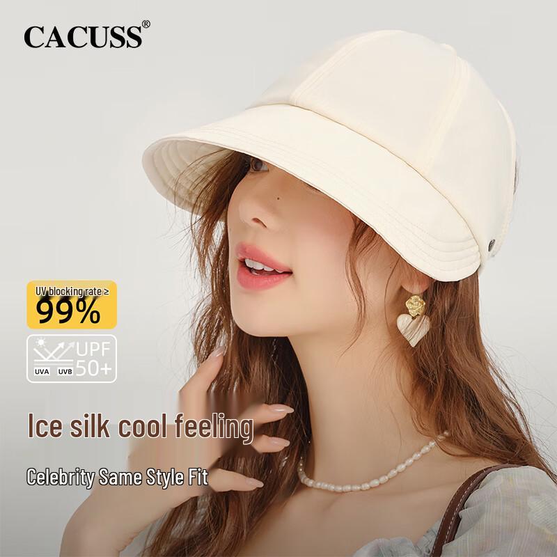 CACUSS Women s Ice Silk Cooling Sun Visor Adjustable 56-60cm