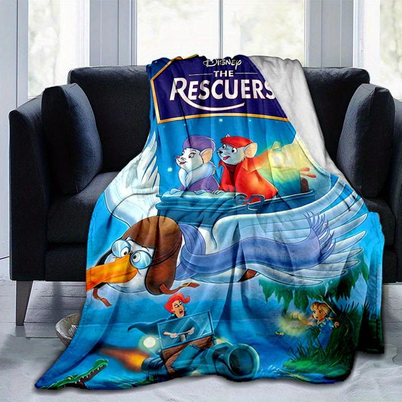 1pc, Disney The Rescuers Soft Throw Blanket for Home Decor, Couch Cover, Travel, Camping, Car