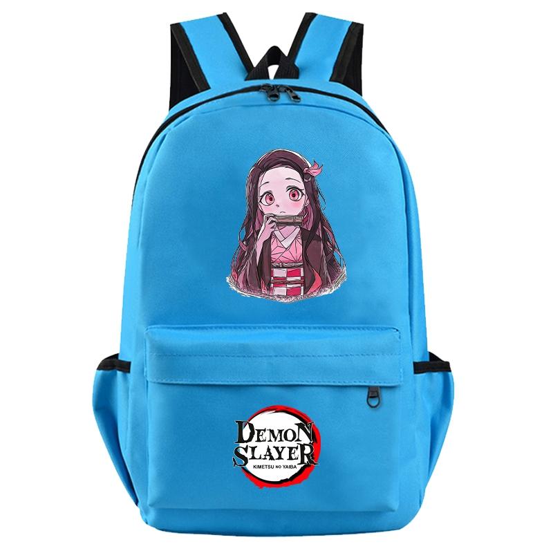 Anime Demon Slayer Backpack for Boy Girl Back To School Bag Large Capacity Backpack Bookbag for Kid Men Women Travel Bag Mochila