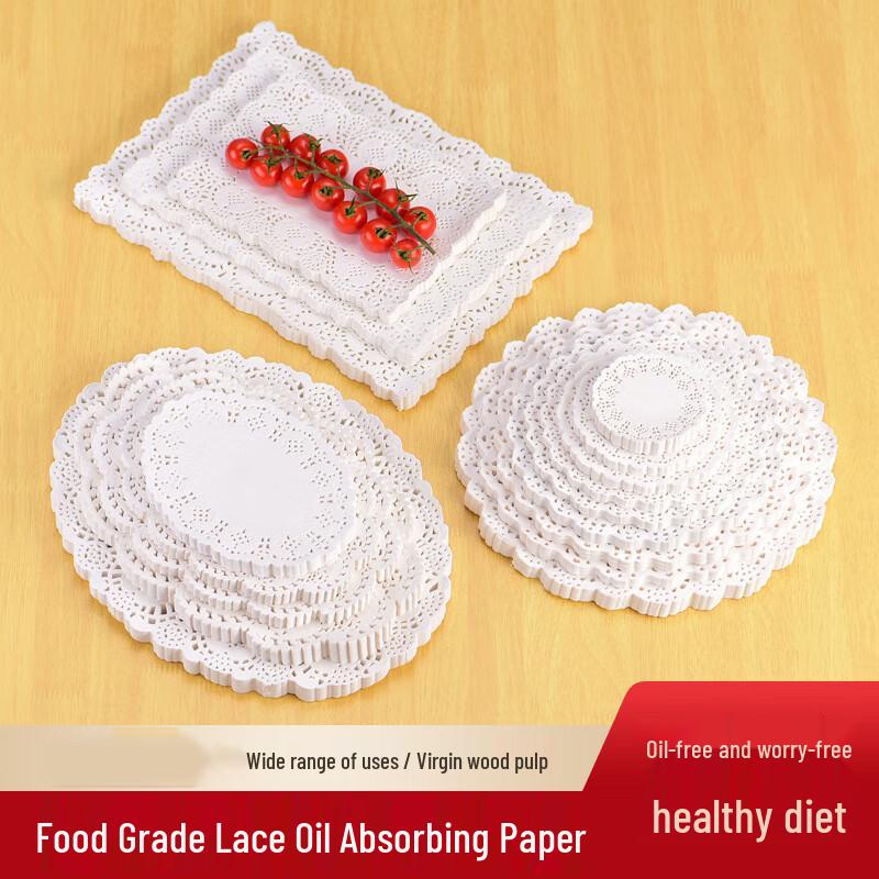 

Chang Bao Sen 8.5-inch Round Lace Oil Absorbing Paper Mat
