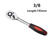 ALLSOME Ratchet Wrench High Torque A Type Wrench for Socket 24 Teeth Cr-v Quick Release Repair Tools